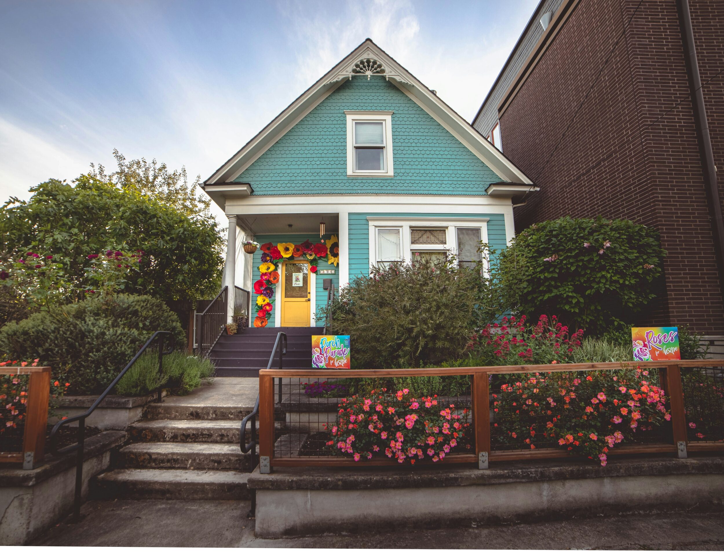 Example of a home exterior in a maximalist style. Image credit Chris Orcutt on Unsplash.